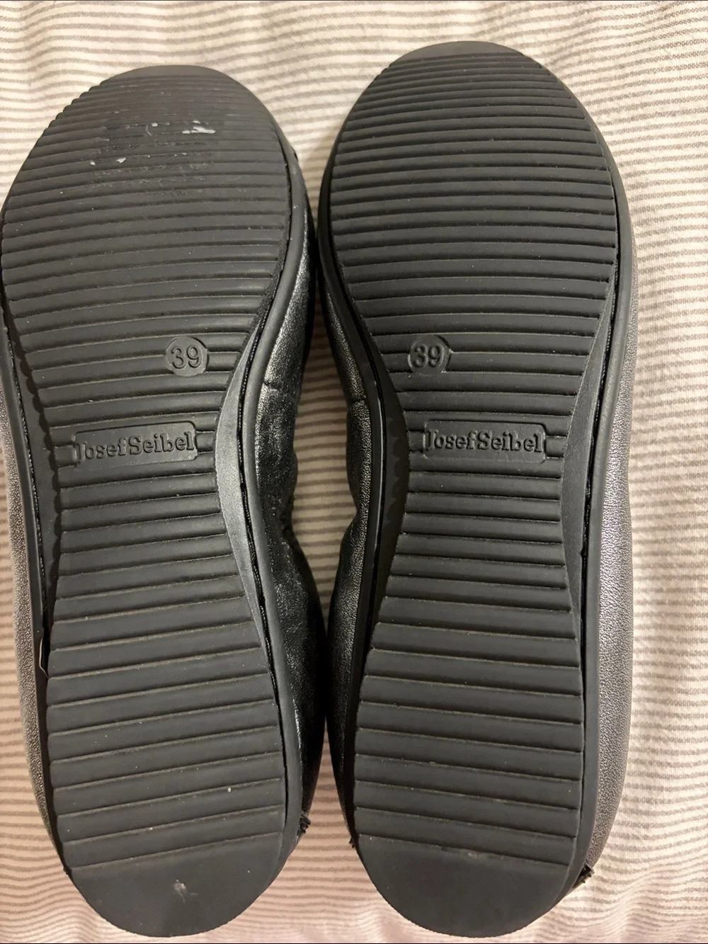 Josef Seibel Pippa Ballet Flats - silver and Black - Size 39
